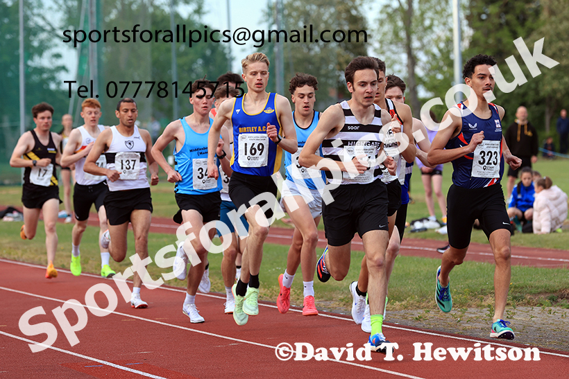 The 3000 metres, 2025 NEGP No 2, Monkton Stadium, Wednesday, May 28th. Photo: David T. Hewitson/Sports for All Pics